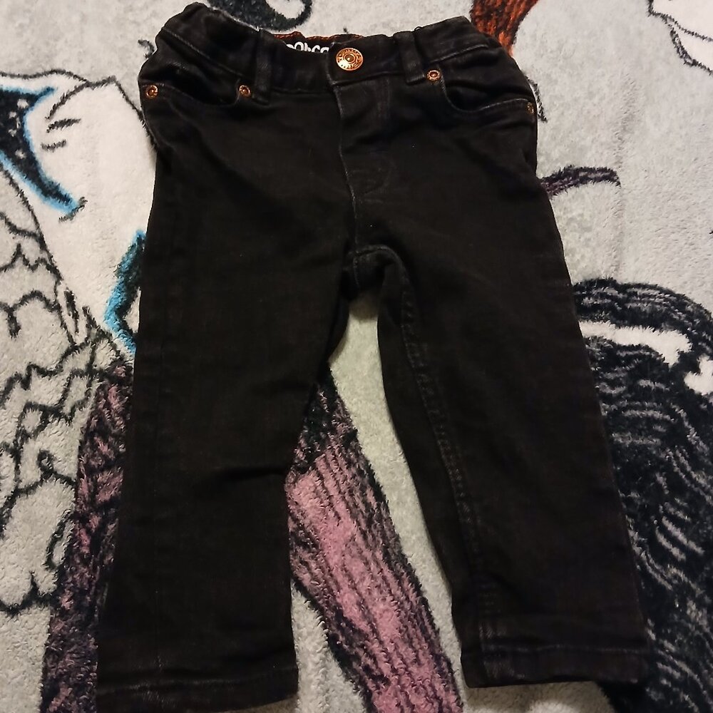 Baby H&M Conscious & Denim Slim Fit 4-6 Month Black Jeans Infant